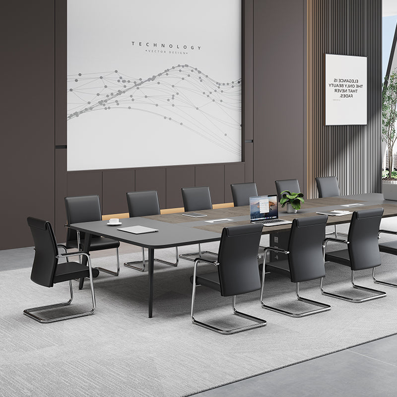 Modern Cantilever Desk Chair With Heavy-Duty Steel Frame & High-Density Foam - Black Executive Office Chair For Home Office