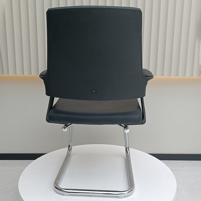 Modern High Back Executive PU Leather Conference Desk Chair - 180° Swivel Return Base Office Chair For Home Office
