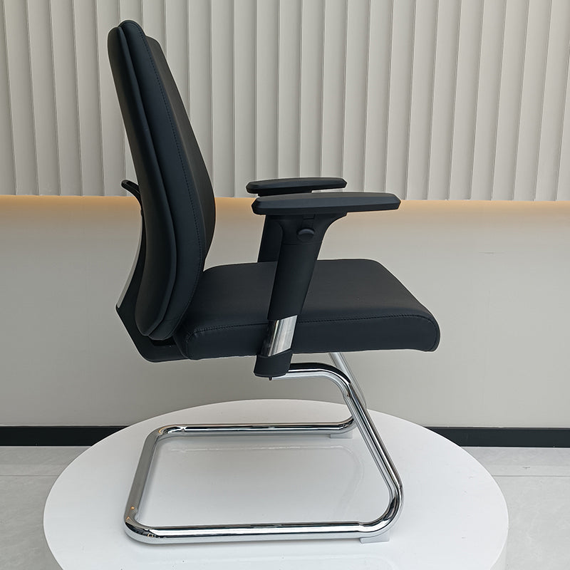 Modern Corporate Executive Desk Chair With 3D Multi-Directional Armrests & PU Leather - High-End Office Reception Chair For Home Office