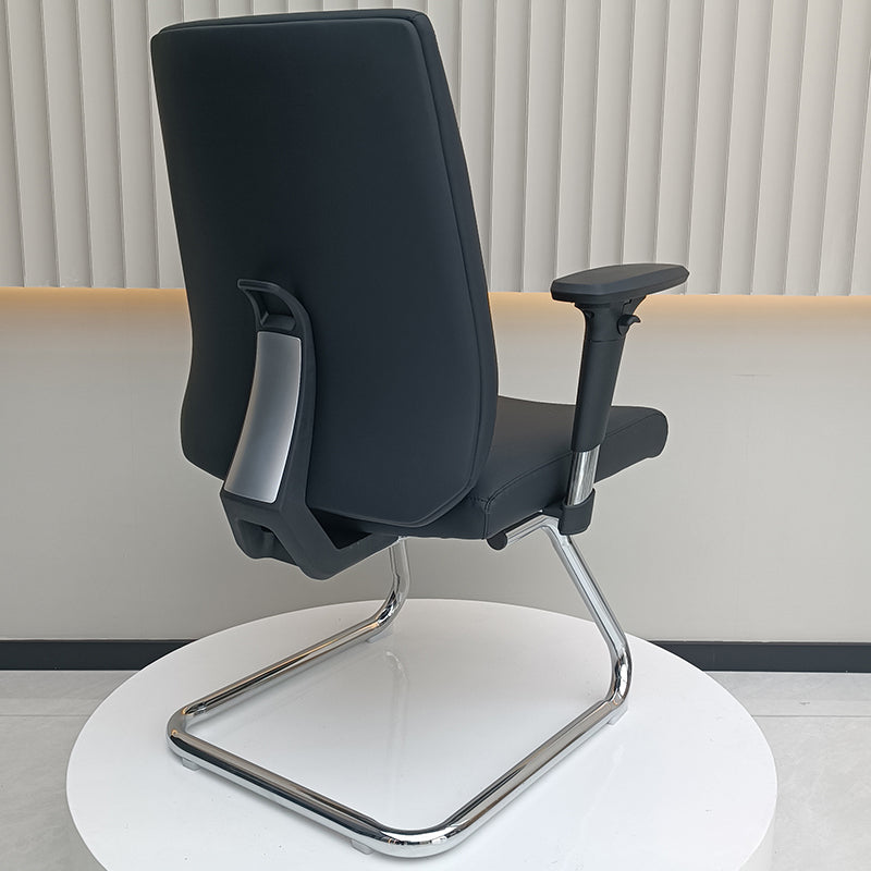 Modern Corporate Executive Desk Chair With 3D Multi-Directional Armrests & PU Leather - High-End Office Reception Chair For Home Office
