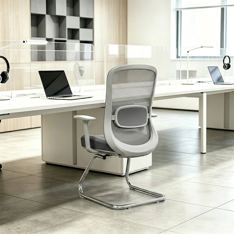 Modern Executive Breathable Mesh Office Chair - Ergonomic Support & Chrome Arch Frame Desk Chair For Home Office