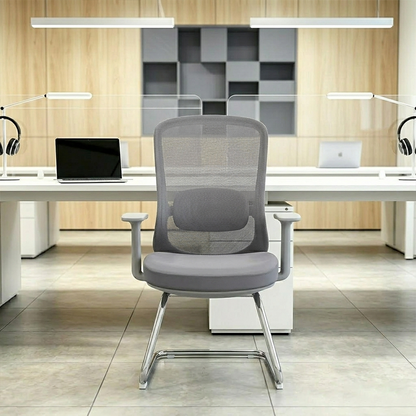 Modern Executive Breathable Mesh Office Chair - Ergonomic Support & Chrome Arch Frame Desk Chair For Home Office