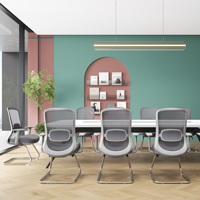 Modern Executive Breathable Mesh Office Chair - Ergonomic Support & Chrome Arch Frame Desk Chair For Home Office
