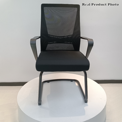Modern Minimalist Executive Ergonomic Breathable Mesh Office Chair - Durable Matte Black Frame Desk Chair For Home Office