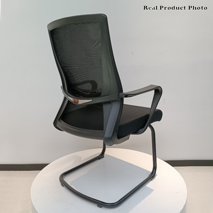 Modern Minimalist Executive Ergonomic Breathable Mesh Office Chair - Durable Matte Black Frame Desk Chair For Home Office