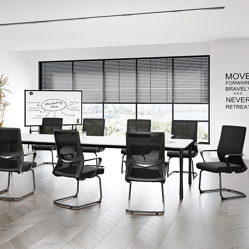 Modern Minimalist Executive Ergonomic Breathable Mesh Office Chair - Durable Matte Black Frame Desk Chair For Home Office