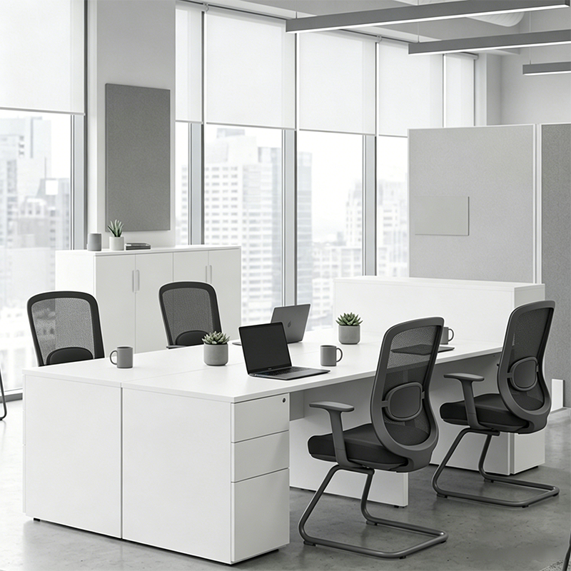 Modern Luxury Executive Desk Chair With Adjustable Lumbar Support - Breathable Mesh & Durable Black Frame Office Chair For Home Office
