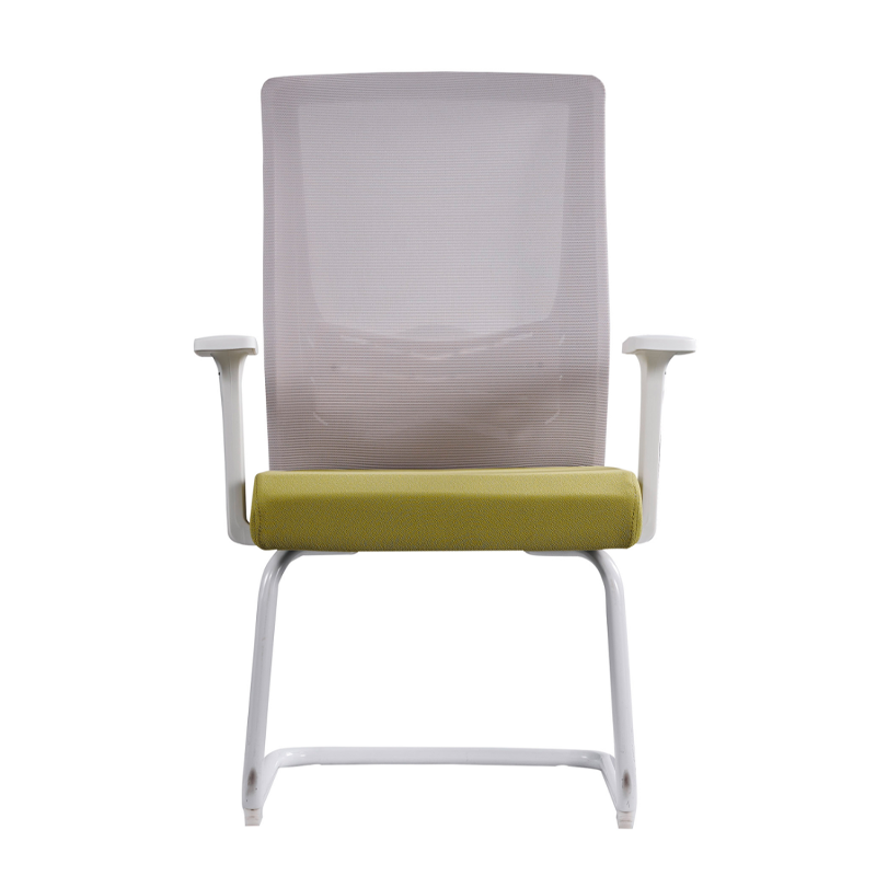 Modern Executive Breathable Mesh Office Chair With White Cantilever Frame - Ergonomic Support Desk Chair For Home Office