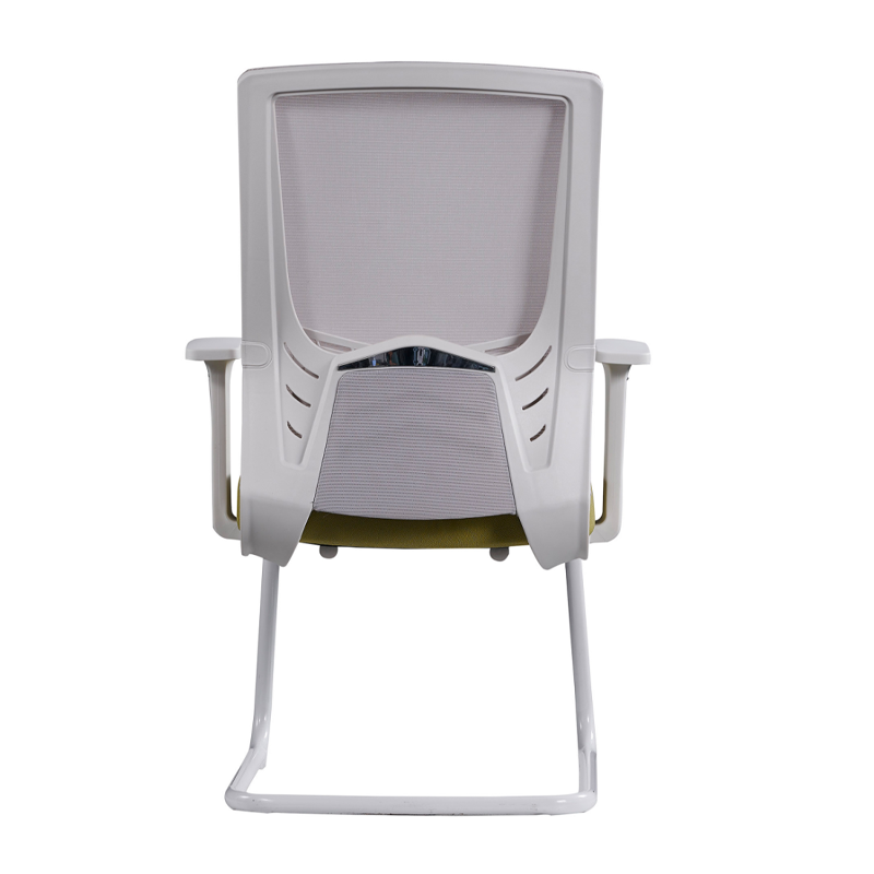 Modern Executive Breathable Mesh Office Chair With White Cantilever Frame - Ergonomic Support Desk Chair For Home Office