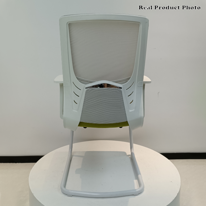 Modern Executive Breathable Mesh Office Chair With White Cantilever Frame - Ergonomic Support Desk Chair For Home Office