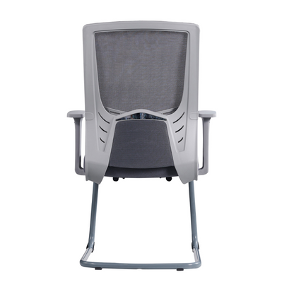 Modern Gray Ergonomic Mesh Conference Desk Chair - Gray Frame & Breathable Seat Office Chair For Home Office