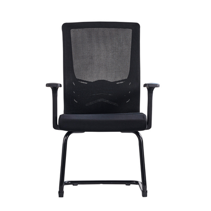 Modern Black Breathable Mesh Conference Desk Chair - Black Frame & Breathable Seat Office Chair For Home Office