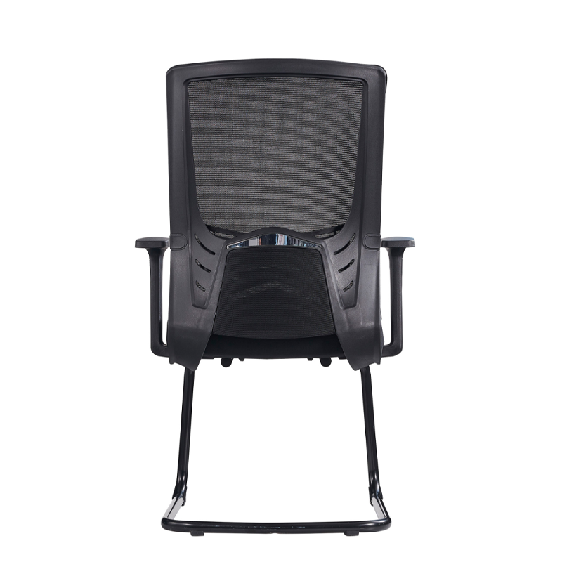 Modern Black Breathable Mesh Conference Desk Chair - Black Frame & Breathable Seat Office Chair For Home Office