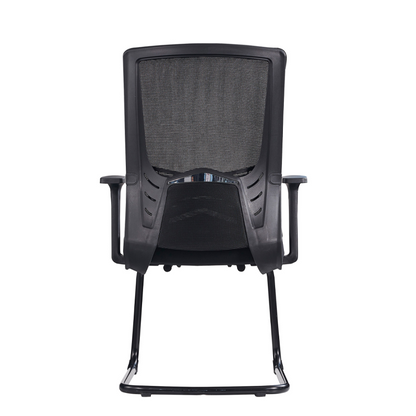 Modern Black Breathable Mesh Conference Desk Chair - Black Frame & Breathable Seat Office Chair For Home Office