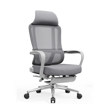 Modern Ergonomic Reclining Office Chair With Footrest - Luxury High Back 150° Recline Function Desk Chair For Home Office