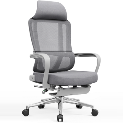 Modern Ergonomic Reclining Office Chair With Footrest - Luxury High Back 150° Recline Function Desk Chair For Home Office