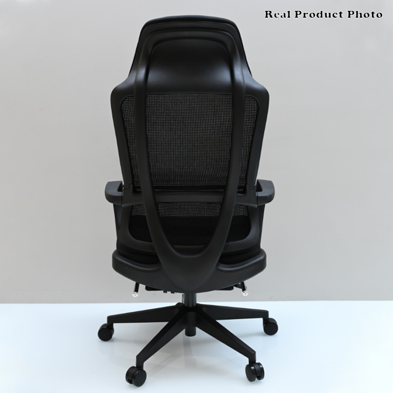Modern Executive Ergonomic Office Chair With Footrest - High Back Mesh Desk Chair With 150° Recline For Home Office