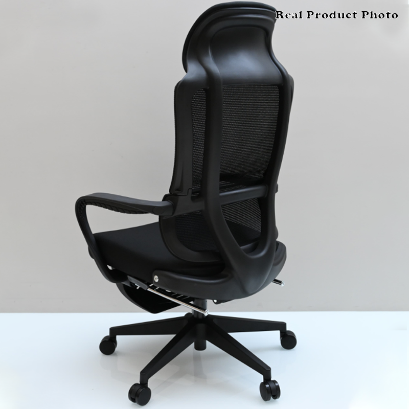 Modern Executive Ergonomic Office Chair With Footrest - High Back Mesh Desk Chair With 150° Recline For Home Office