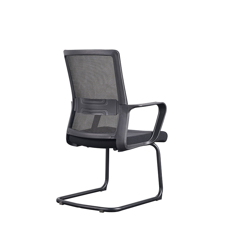Modern Breathable Executive Office Chair With Ergonomic Mesh Support - Durable Steel Cantilever Frame Desk Chair For Home Office