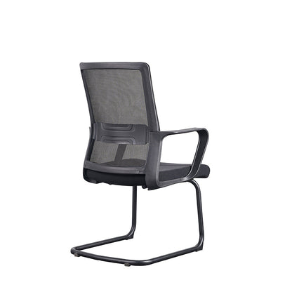 Modern Breathable Executive Office Chair With Ergonomic Mesh Support - Durable Steel Cantilever Frame Desk Chair For Home Office