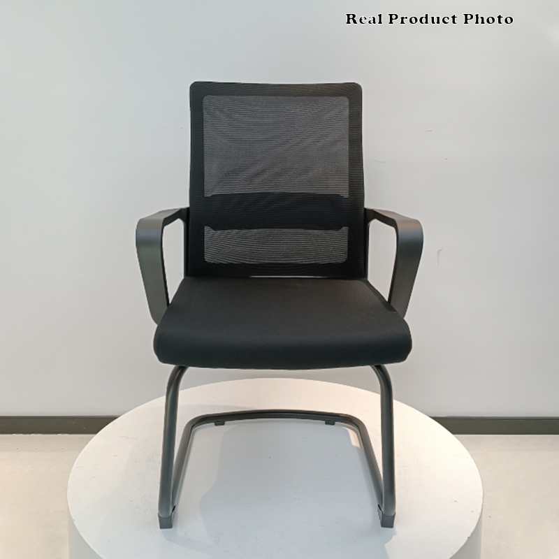 Modern Breathable Executive Office Chair With Ergonomic Mesh Support - Durable Steel Cantilever Frame Desk Chair For Home Office