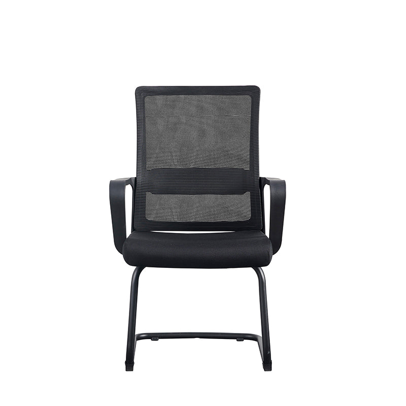 Modern Breathable Executive Office Chair With Ergonomic Mesh Support - Durable Steel Cantilever Frame Desk Chair For Home Office