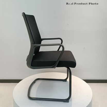 Modern Breathable Executive Office Chair With Ergonomic Mesh Support - Durable Steel Cantilever Frame Desk Chair For Home Office