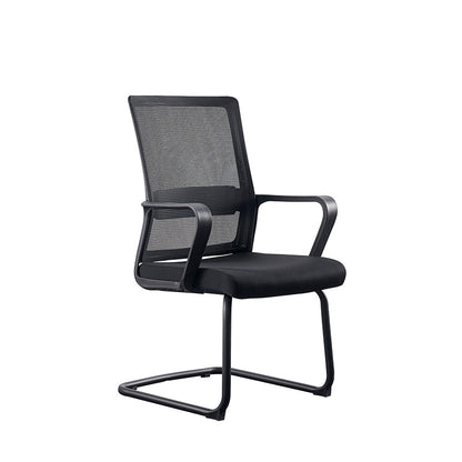 Modern Breathable Executive Office Chair With Ergonomic Mesh Support - Durable Steel Cantilever Frame Desk Chair For Home Office