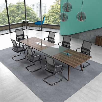 Modern Breathable Executive Office Chair With Ergonomic Mesh Support - Durable Steel Cantilever Frame Desk Chair For Home Office