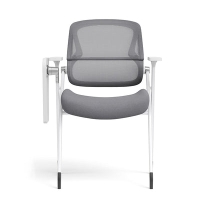 Modern Conference Office Chair With Writing Board - Space Saving Folding Training Desk Chair For Home Office