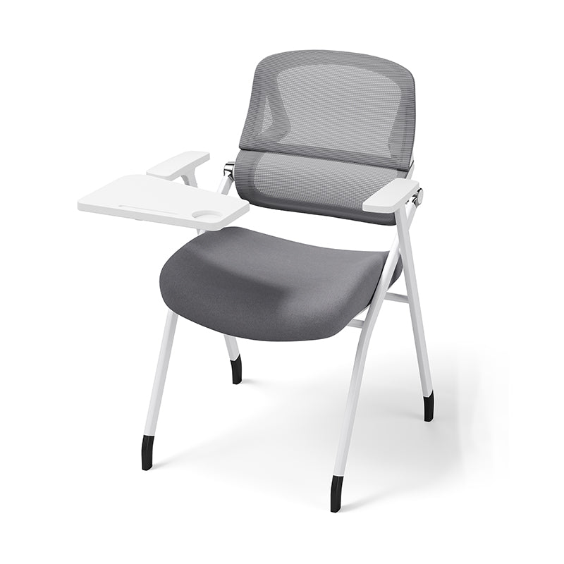 Modern Conference Office Chair With Writing Board - Space Saving Folding Training Desk Chair For Home Office