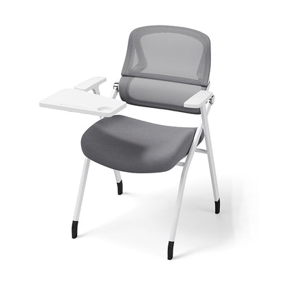 Modern Conference Office Chair With Writing Board - Space Saving Folding Training Desk Chair For Home Office