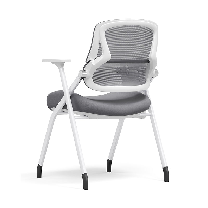 Modern Conference Office Chair With Writing Board - Space Saving Folding Training Desk Chair For Home Office