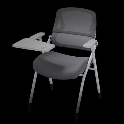 Modern Conference Office Chair With Writing Board - Space Saving Folding Training Desk Chair For Home Office