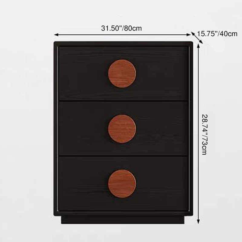 French Style Storage Chest - Formaldehyde-Free Material & Comfortable Handles Storage Cabinet 3/4-Drawer For Living Room & Bedroom