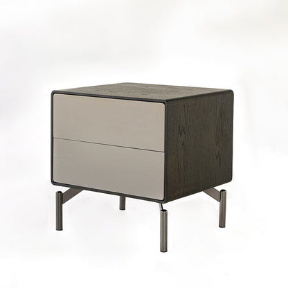 Modern Luxury Octopus Legs Bedside Cabinet - Solid Multilayer Wood 2 Drawers Nightstand For Bedroom