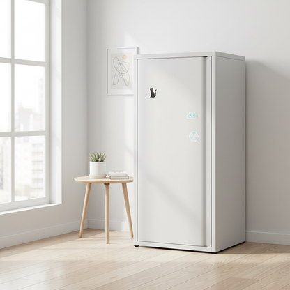 Modern Minimalist Rectangular Cold-Rolled Steel Storage Cabinet 3-Tier For Bedroom